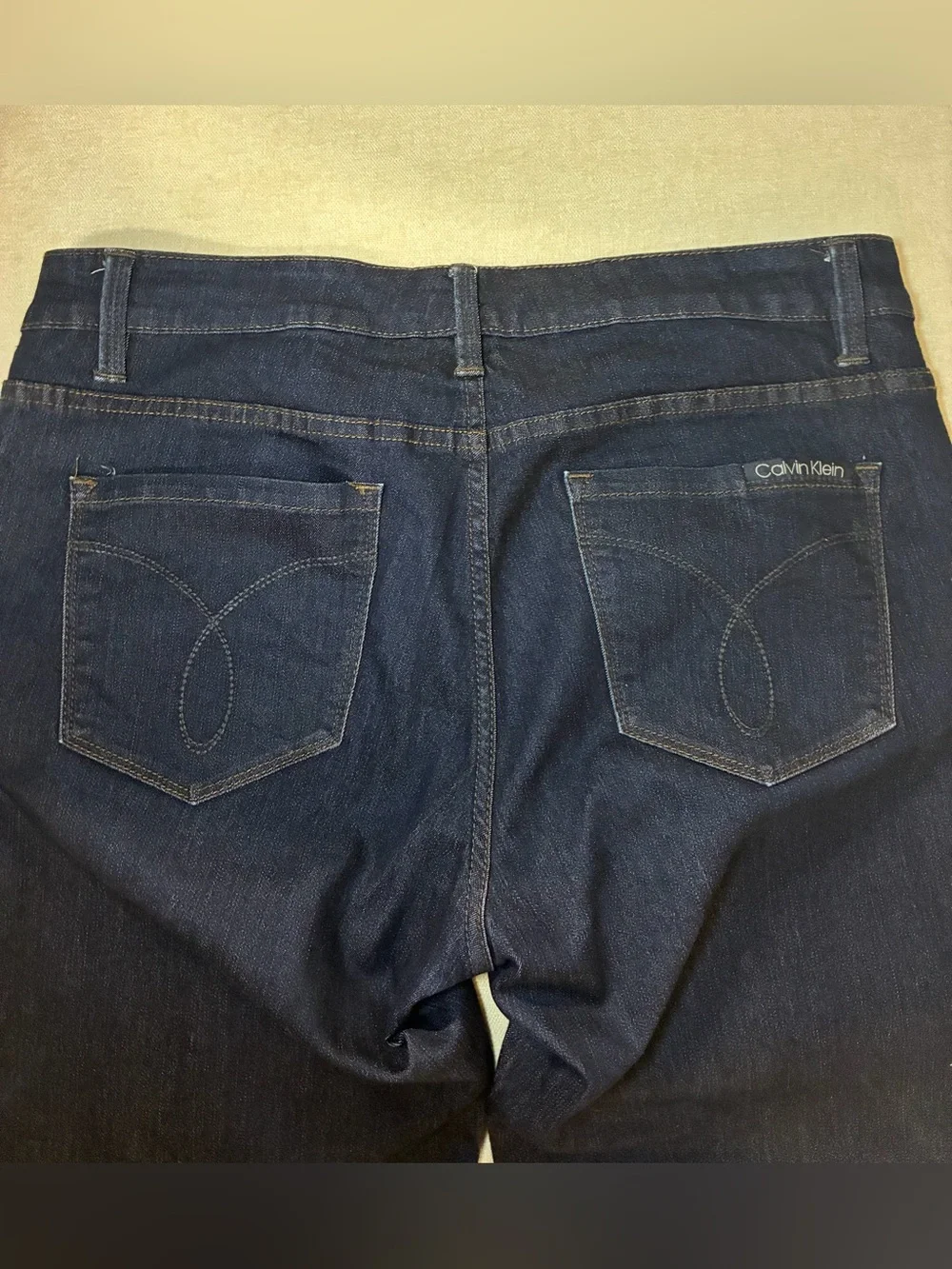 Calvin Klein Jeans Straight Leg Dark Wash Stretch Denim Size 30/10